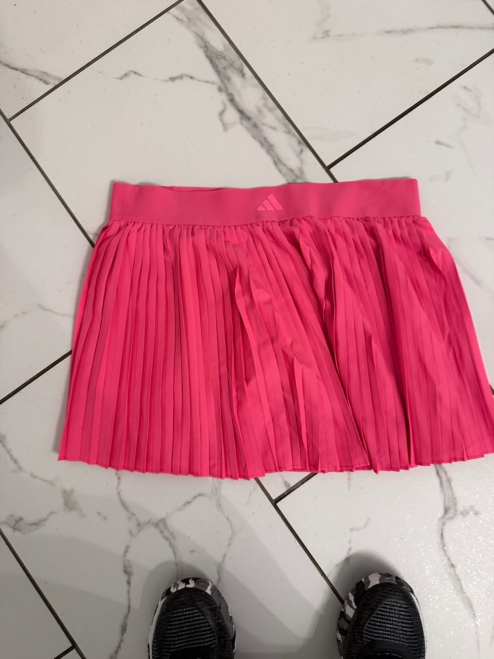 adidas Pink Athletic Skirt with Logo Waistband